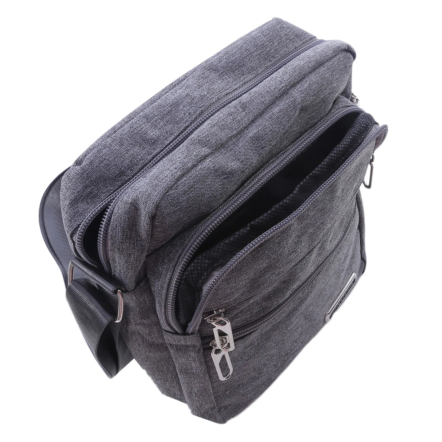 Men's Shoulder Bag Business Leisure Large Capacity Portable Handbag Zipper Multi Layer Waterproof Summer Male's Crossbody Bags