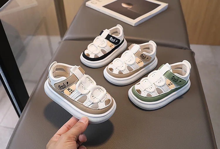 Summer Children Shoes Boys Soft Soles Beach Shoes Girl Baby Closed Toe Anti-kick Kids Sandal Summer Platform Sandals