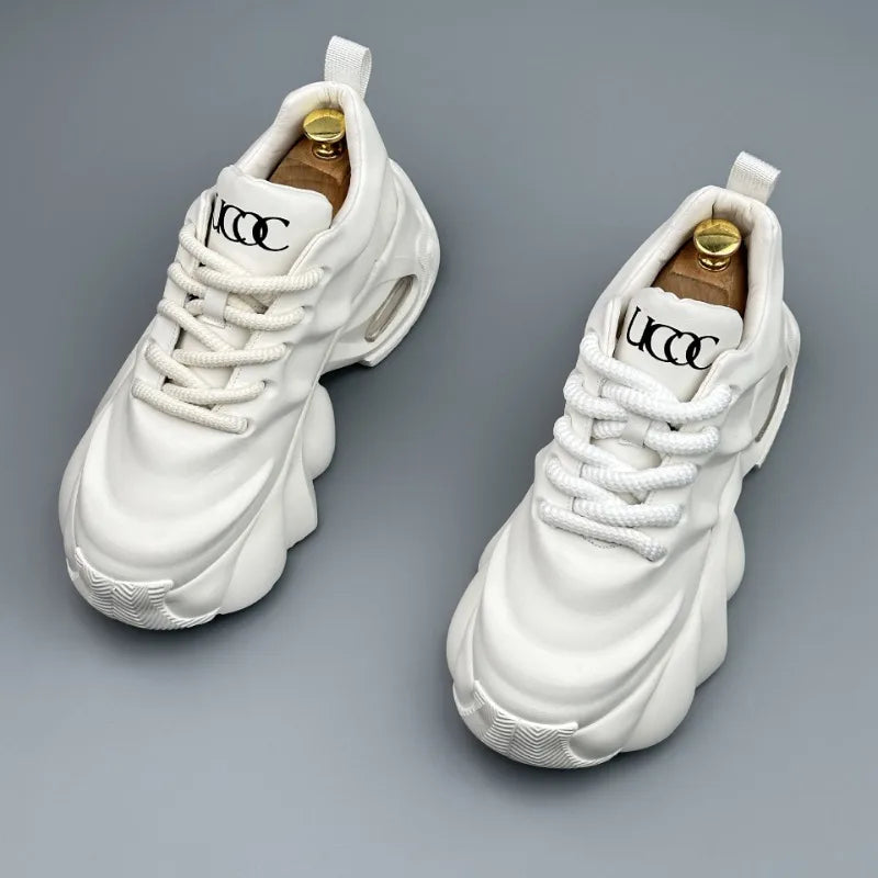 Men Shoes Designer Luxury Casual Sneakers Breathable Platform Shoes for Men Fashion Height Increasing Comfortable Non-slip Shoes (Available)