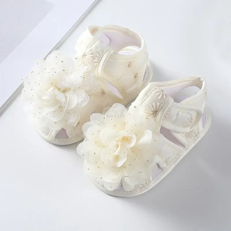 Newborn Infant Baby Girl Princess Bowknot Sandal Sneakers Toddler Soft Crib Walkers Casual Shoes