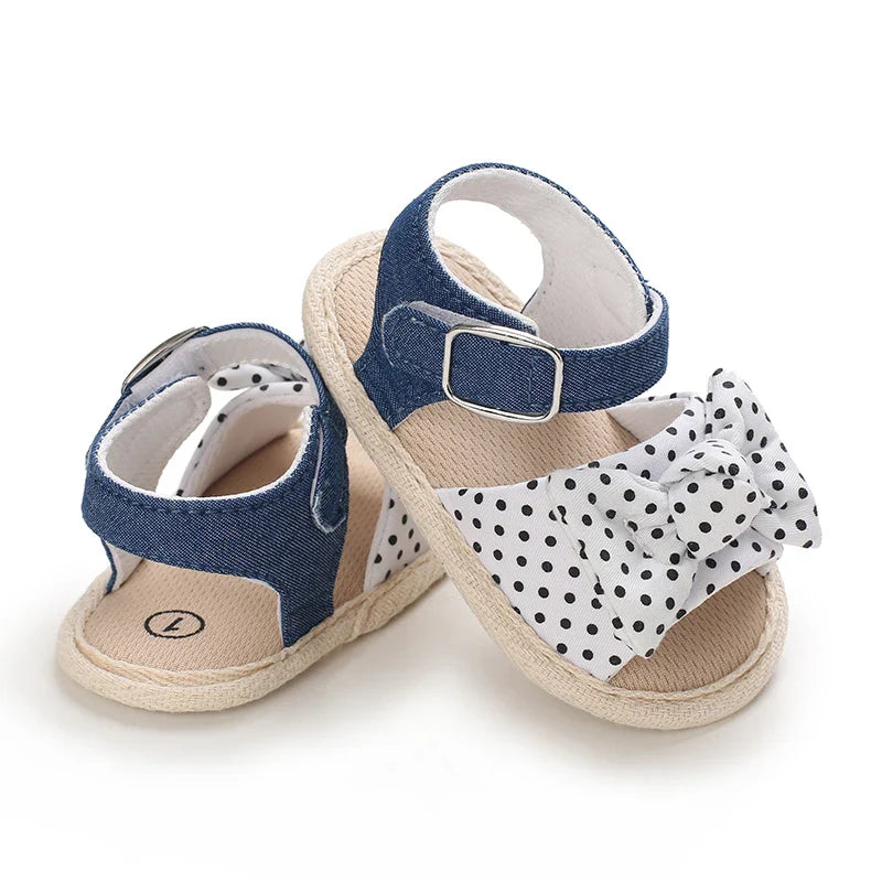 VALEN SINA 0-18M Newborn Baby Girls Summer Shoes Sandals First Walkers Newborn Shoes Casual Soft Sole Sandals Toddler Shoes (Available)