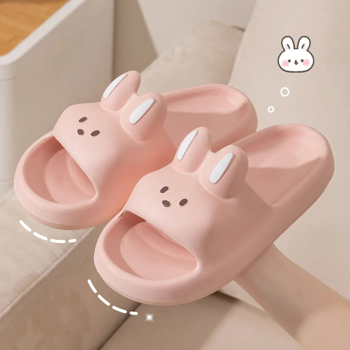 Slippers Non-Slip Slip-On Indoor Slippers Comfortable Soft Home Slippers