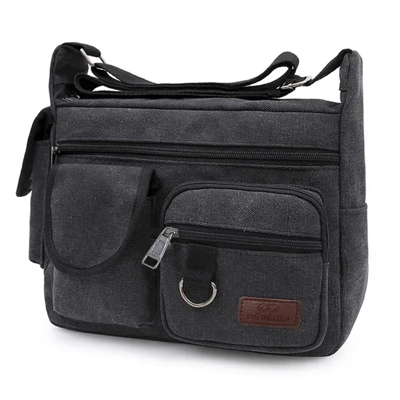 Casual Tote Travel Male Crossbody Bag Men's Canvas Shoulder Bags Luxury Messenger Bags Fashion High Quality Handbag Chest Bag