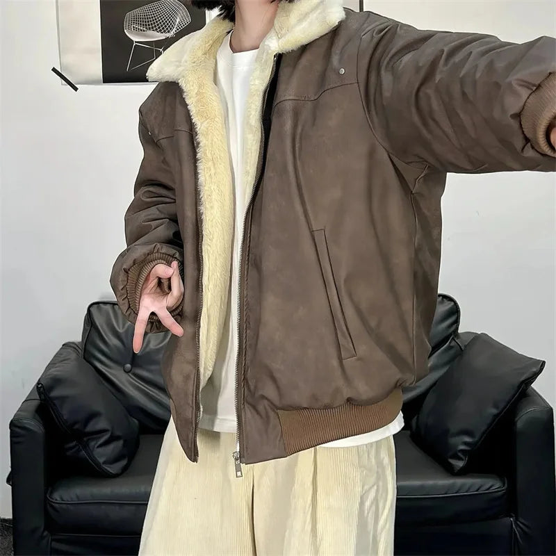 Men's Outerwear 2025 Winter New Style For Both men and Women Stylish and Warm Design High Street Cotton Jacket Fashionable Coat