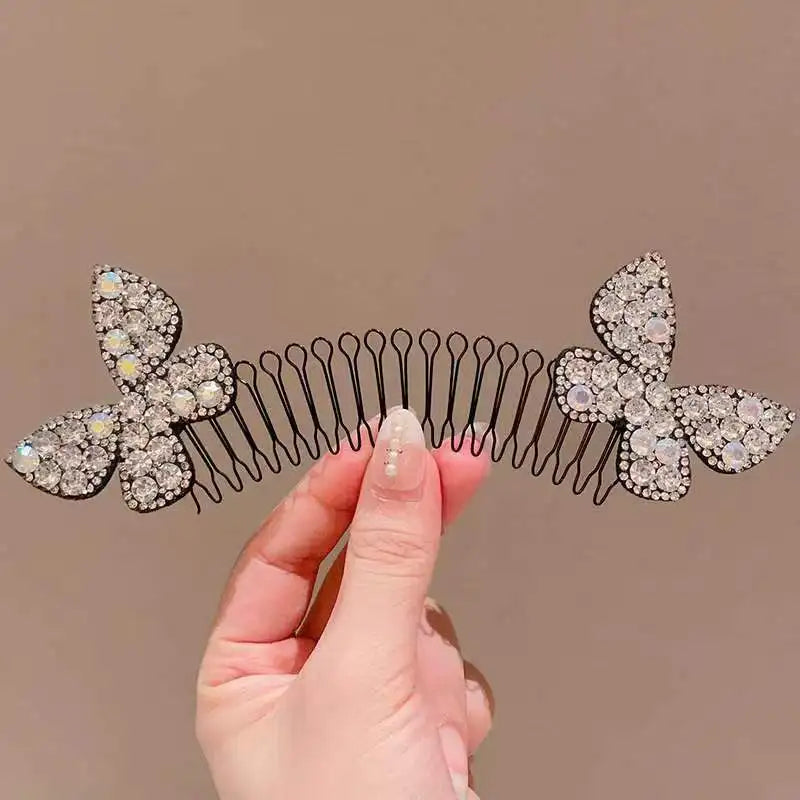 Camellia Hair Comb Invisible Bangs Hair Clip Tidy Artifact Hair pin Girls Hairpin Women Tools Fixed Inser Comb Hair Accessories