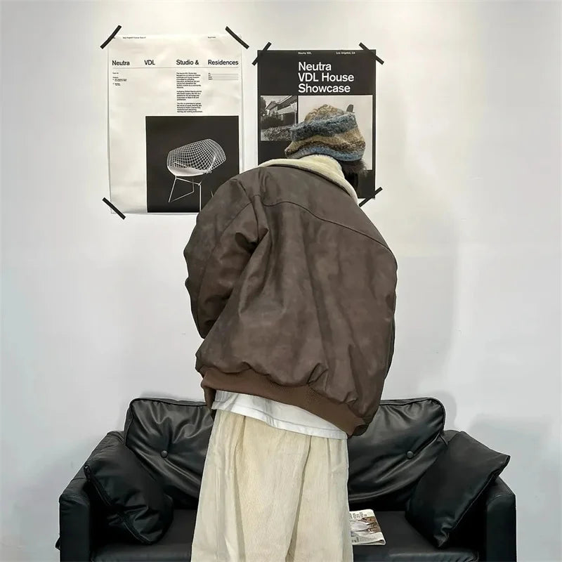 Men's Outerwear 2025 Winter New Style For Both men and Women Stylish and Warm Design High Street Cotton Jacket Fashionable Coat