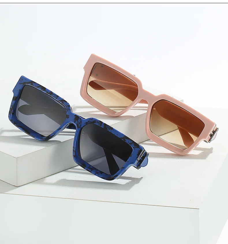 Millionaire Sunglasses For Men Vintage Square Sun Glasses Fashion Retro Sunglasses Women Trendy Luxe Gafas De Sol Hombre Lunette