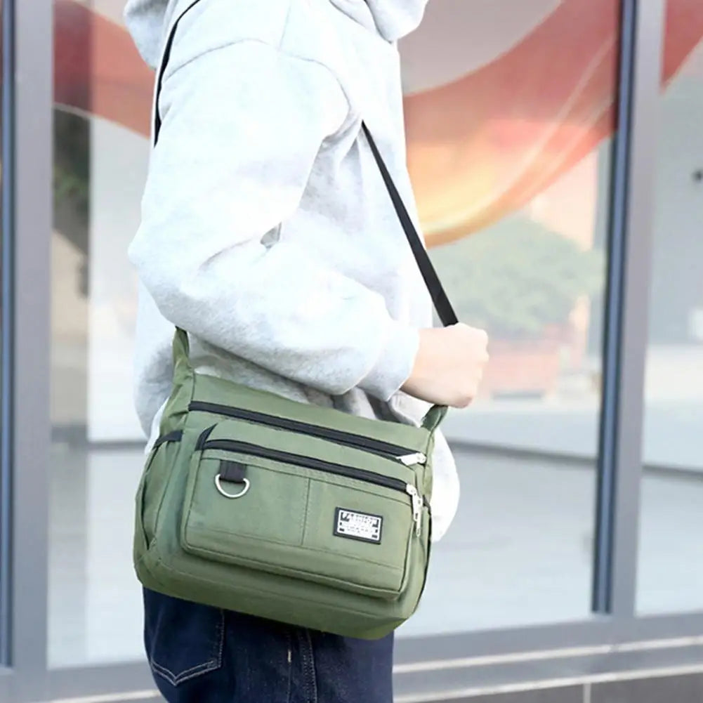 Men's Messenger Bag Men Crossbody Bag Single Shoulder Bags Big Capacity Storage Bag Multi-Pockets Business Crossbody Bags