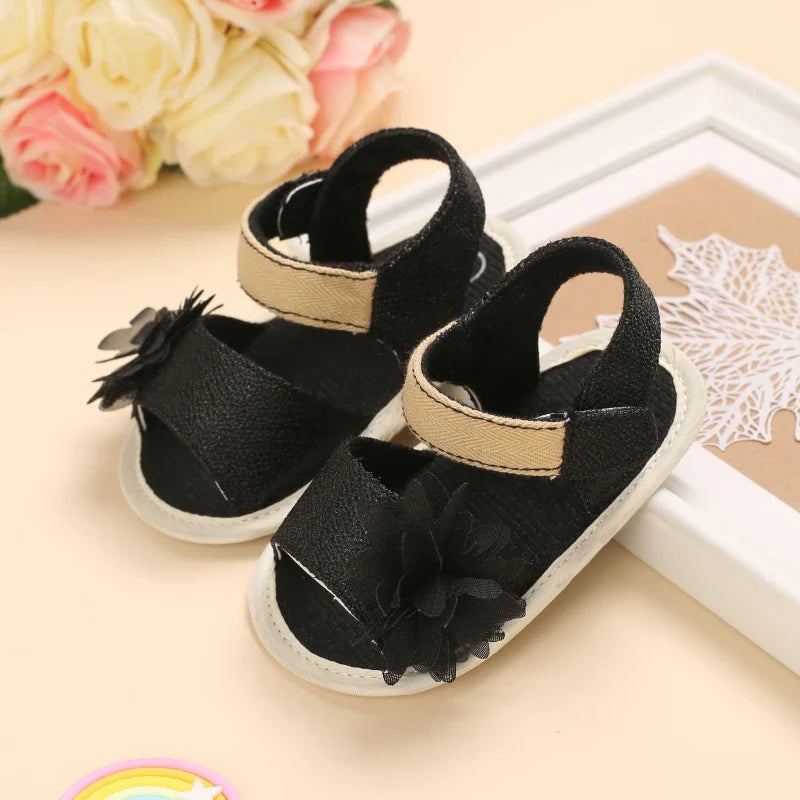 VALEN SINA 0-18M Newborn Baby Girls Summer Shoes Sandals First Walkers Newborn Shoes Casual Soft Sole Sandals Toddler Shoes (Available)