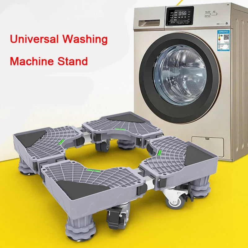 Universal Base Washing Machine Stand Lifting Fridge Base Multi-functional Adjustable Base for Dryer Refrigerator Washing Machine
