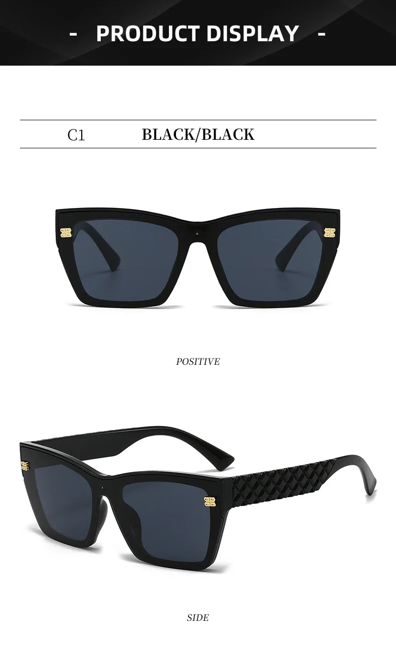 Luxury Driving Sunglasses For Men And Women Luxury Men Fashion Sun Glasses For Women Square Casual Shades UV400