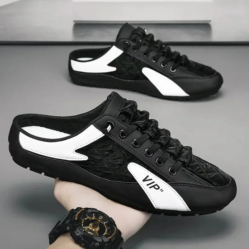 Summer Slippers for Men Trendy Men's Flat Bottom Casual Shoes Soft Sole Support Shoes Men's Sneakers (Available)