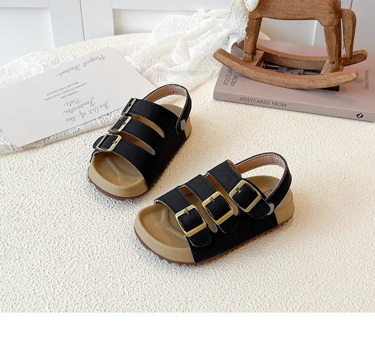 Girls Boys Summer New Fashion Korean Style Soft Bottom Anti-slippery Versatile Open-toe Beach Shoes