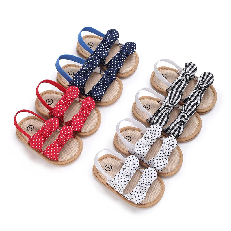 VALEN SINA 0-18M Newborn Baby Girls Summer Shoes Sandals First Walkers Newborn Shoes Casual Soft Sole Sandals Toddler Shoes (Available)