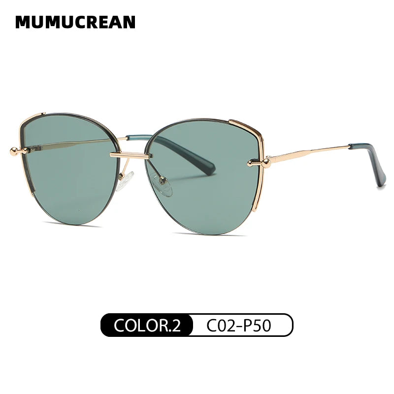 New metal nylon sunglasses fashion street shot versatile sun protection sunglasses driving glasses for driving a car