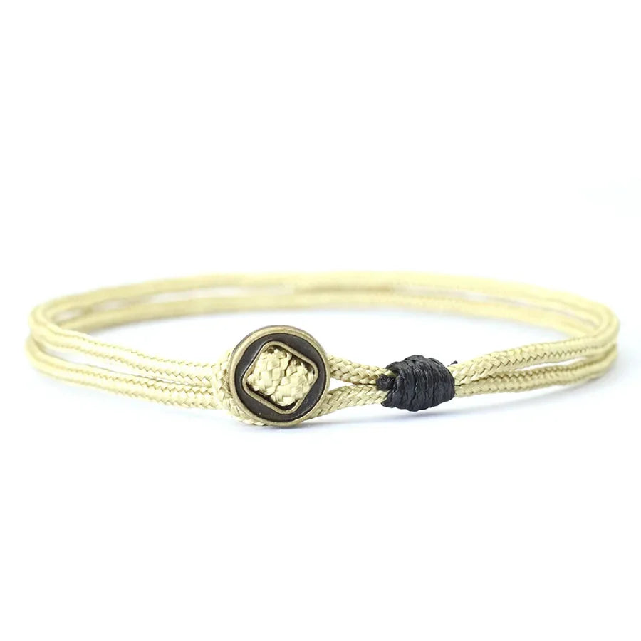 Novel Mens Bracelet With String Handmade Duoble Cord Braslet Easy Hook Wrap Braclet Husband Boyfriend Gift Pulsera Hombre Joias