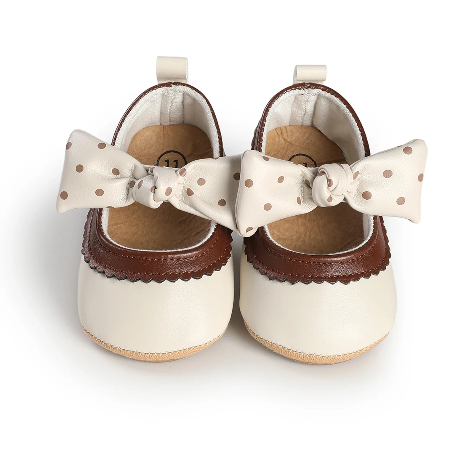 Lioraitiin Toddler Baby Girls Princess Shoes Soft Bow Non-slip Bottom First Walker Shoes Shoes