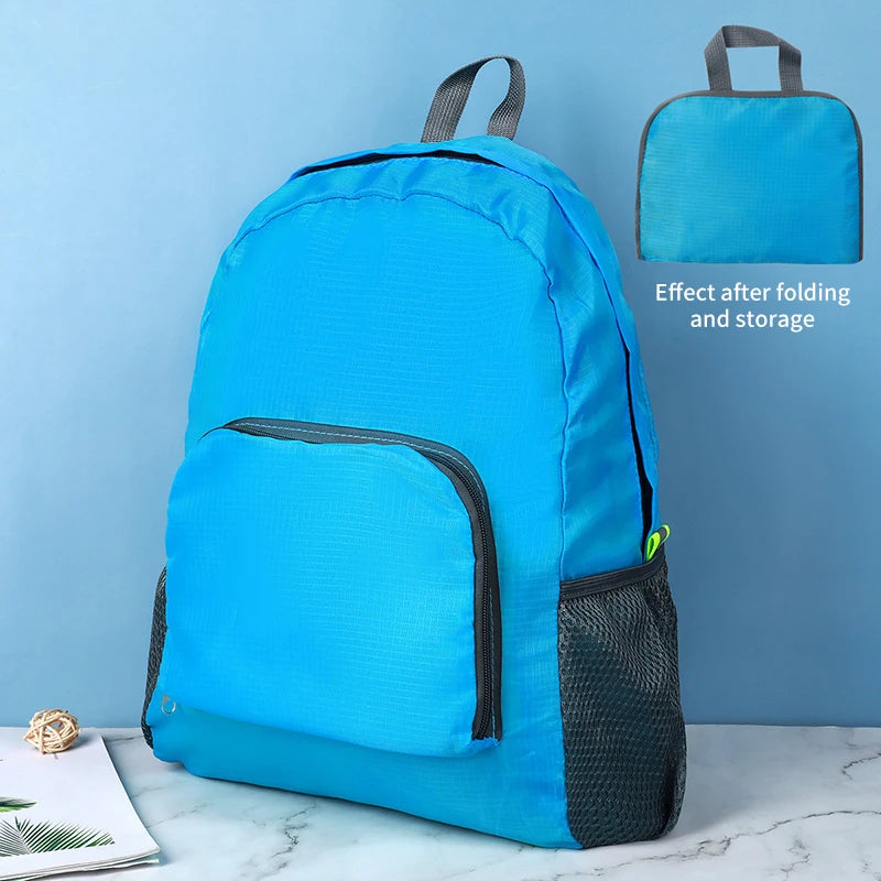Outdoor Backpack Leisure Large Capacity Lightweight Water Proof Foldable Backpack Outdoor Travel Book Bag