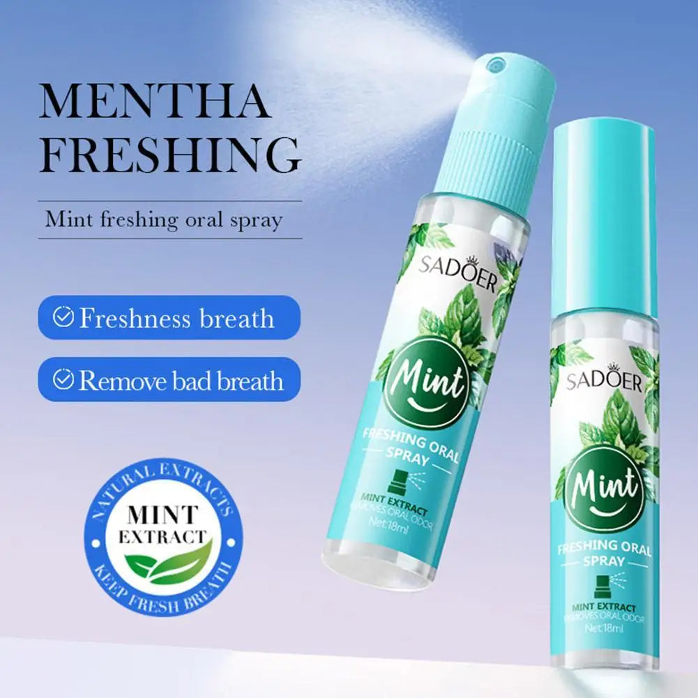  SADOER 1PCS Protable Fragrance Lemon Oral Fresh Mouth Breath Spray Fresh Bad Breath Spray No Eliminate Alcohol N9A8