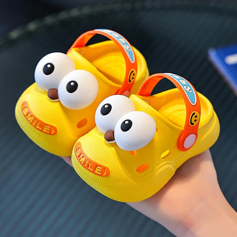 Baby Slippers Cute Princess Garden Children's Shoes Soft Anti slip EVA Children's Beach Shoes