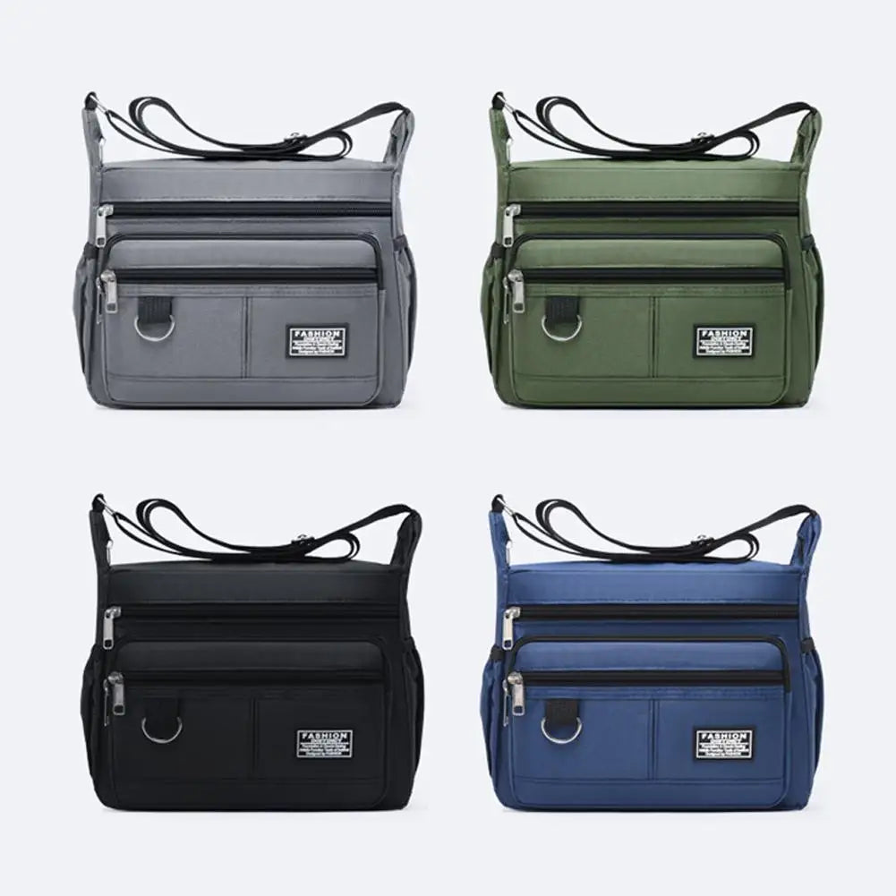 Men's Messenger Bag Men Crossbody Bag Single Shoulder Bags Big Capacity Storage Bag Multi-Pockets Business Crossbody Bags