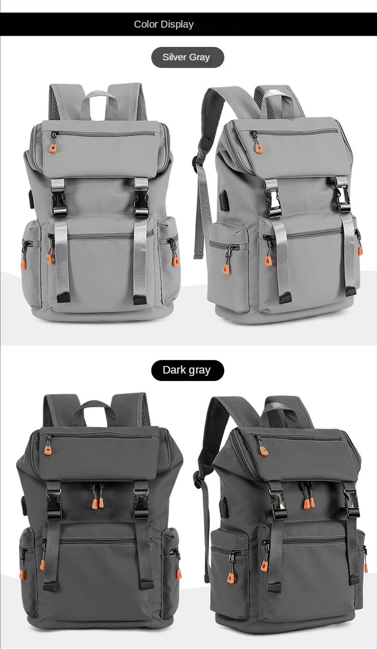 Men's Backpack Large Capacity Travel Fashion Trend Outdoor Mountaineering Bag Business Leisure Rucksack Computer Knapsack