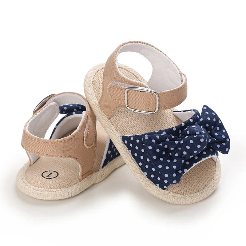 VALEN SINA 0-18M Newborn Baby Girls Summer Shoes Sandals First Walkers Newborn Shoes Casual Soft Sole Sandals Toddler Shoes (Available)