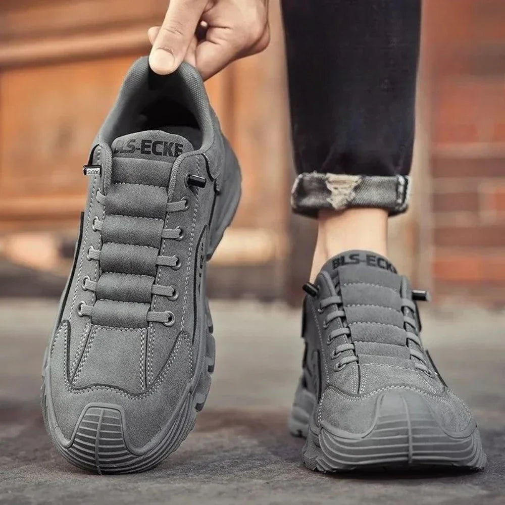 Men's Work Shoes 2025 New Sle Breathable Slip-On Anti-Slip Wear-Resistant Casual Sports Shoes Thick Bottom Labor Protection (Available)