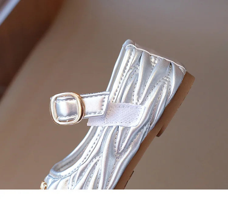 New Style Small Girls' Fashion Versatile Medium and Large Children's Soft Bottom Princess Shoes