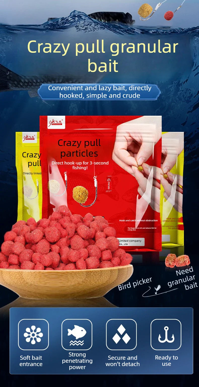 Fishing Bait  Concentrated Fish Bait Additive Attractants Grain Fish Lures for Carp Grass Carp Herring Snapper Tilapia Bighead