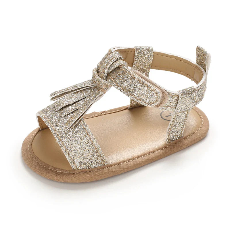 VALEN SINA 0-18M Newborn Baby Girls Summer Shoes Sandals First Walkers Newborn Shoes Casual Soft Sole Sandals Toddler Shoes (Available)