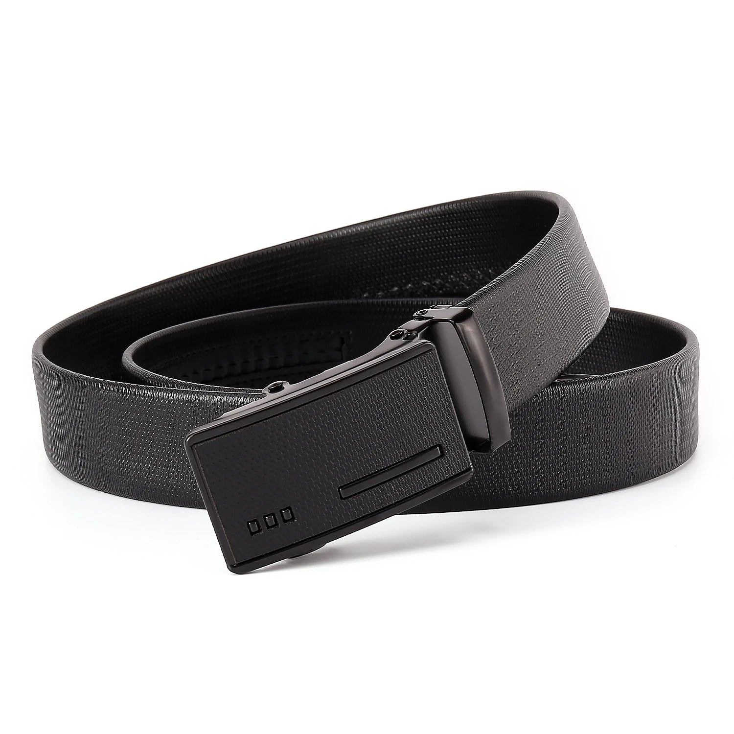 Dark Color Mens Belt Automatic Buckle Stylish Geometric Pattern Durable   Fashion Accessory Gift Letter Designer Belt for Men