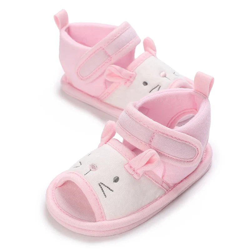 VALEN SINA 0-18M Newborn Baby Girls Summer Shoes Sandals First Walkers Newborn Shoes Casual Soft Sole Sandals Toddler Shoes (Available)