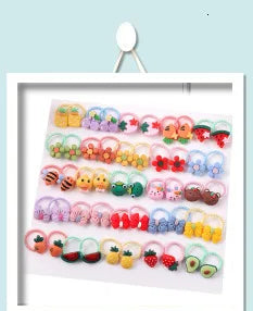 Girls Dirty Braids Colorful Twist Tie Wigs Ponytail Kids Hair Accessories Headbands Rubber Bands Princess Headwear