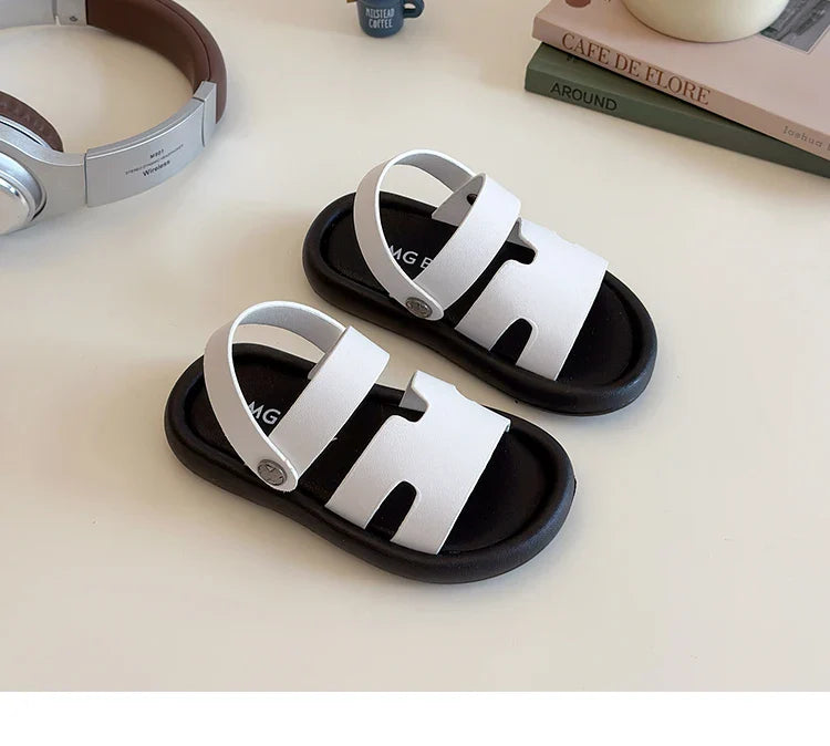 Fashion Spring Child Sandal Summer New Shoe Boy Girl Slippers Soft Bottom Non-slip Kid Shoes Baby Velcro Beach Sandal Slippers