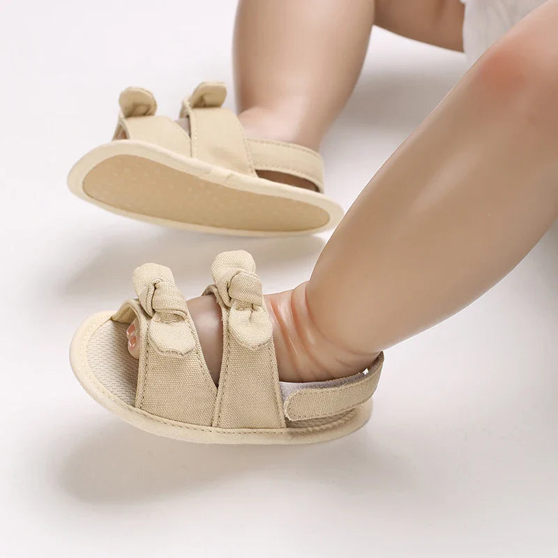 VALEN SINA 0-18M Newborn Baby Girls Summer Shoes Sandals First Walkers Newborn Shoes Casual Soft Sole Sandals Toddler Shoes (Available)