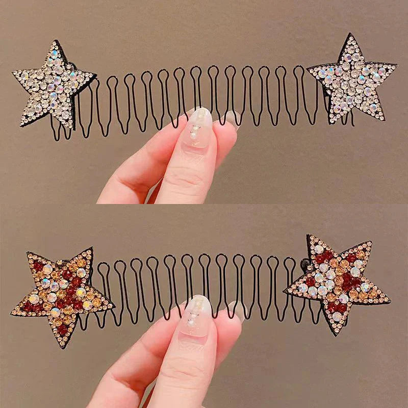 Camellia Hair Comb Invisible Bangs Hair Clip Tidy Artifact Hair pin Girls Hairpin Women Tools Fixed Inser Comb Hair Accessories