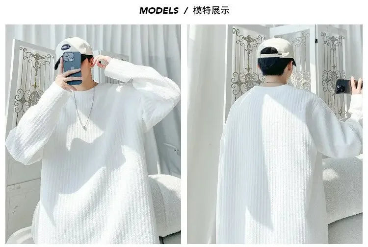 Long-sleeved T-shirt Men's Autumn Trendy Inner Wear Loose Casual Handsome Base Shirt Top