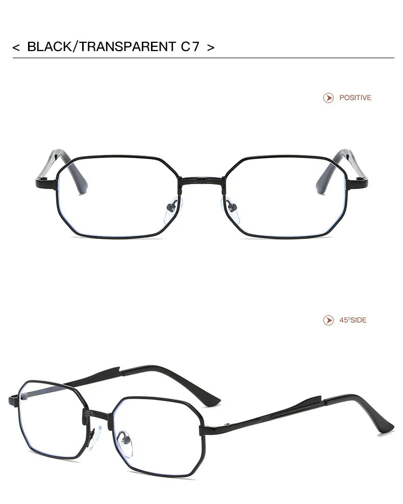 Narrow Sunglasses for Men Fashion Rectangle for Women Metal Luxury Brand Classic Sun Glasses