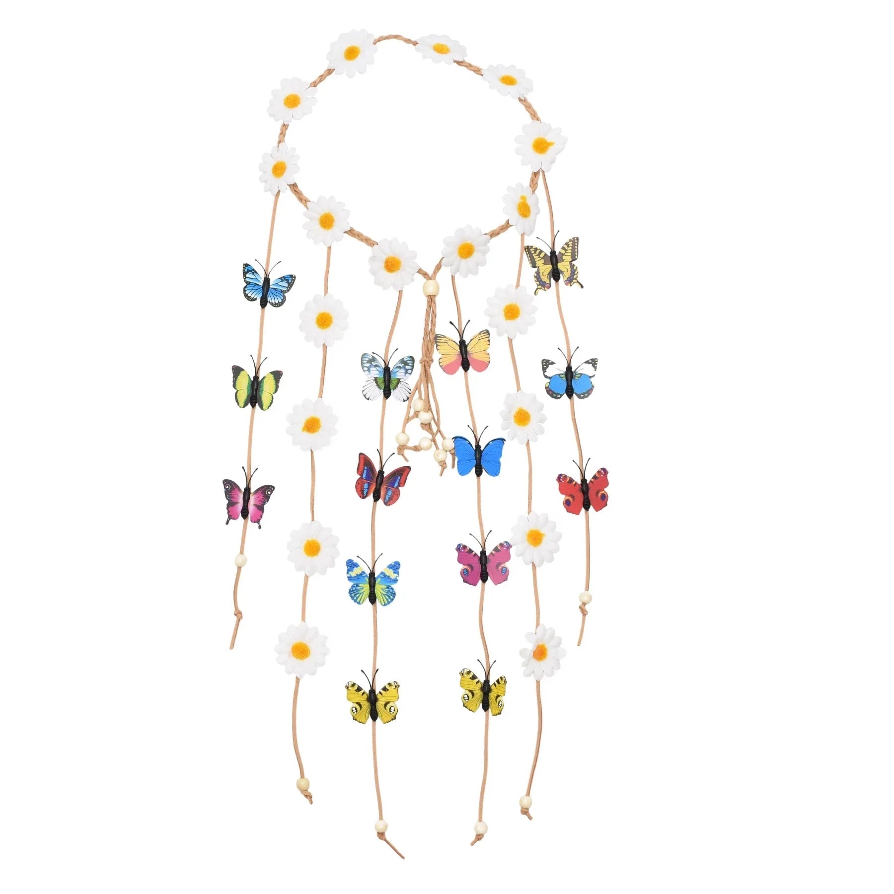 Gypsy Fashion Beautiful Boho Style Feather Headband Headdress Tribal Hair Feather Rope Headpieces Hippie Party