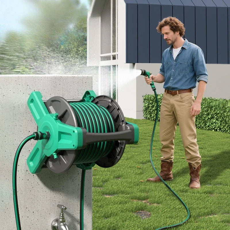 Wall Mounted Portable Water Gun Pressure Resistant Antifreeze Flower Sprayer Car Wash Durable Water Pipe Coiler