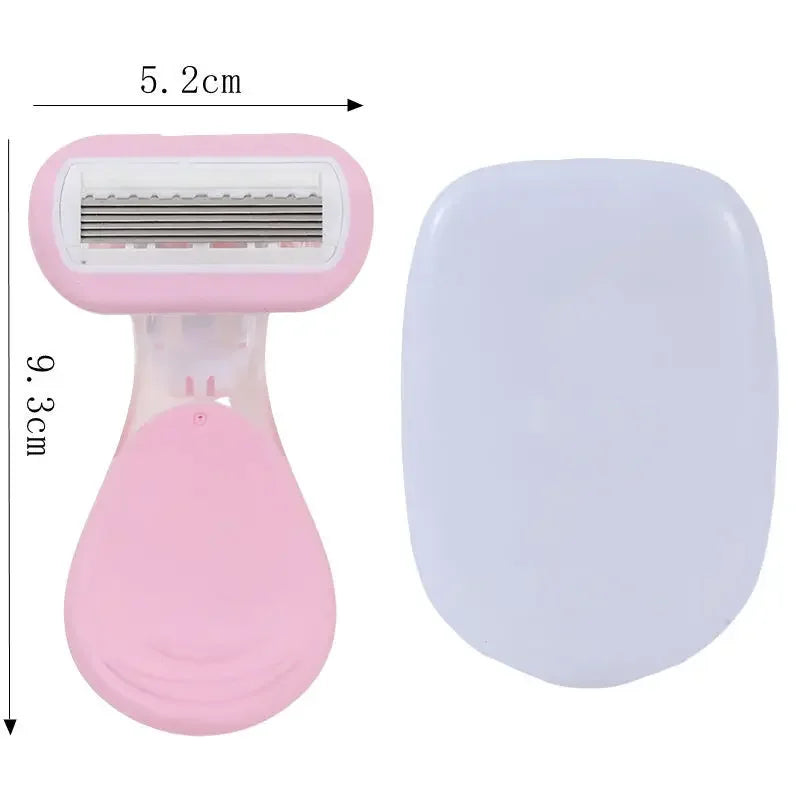 Safe Soap Head Shaver Colorful Shell Design for Summer Underarm Bikini Trimming Women's Private Area Hair Remover