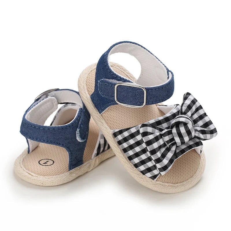 VALEN SINA 0-18M Newborn Baby Girls Summer Shoes Sandals First Walkers Newborn Shoes Casual Soft Sole Sandals Toddler Shoes (Available)
