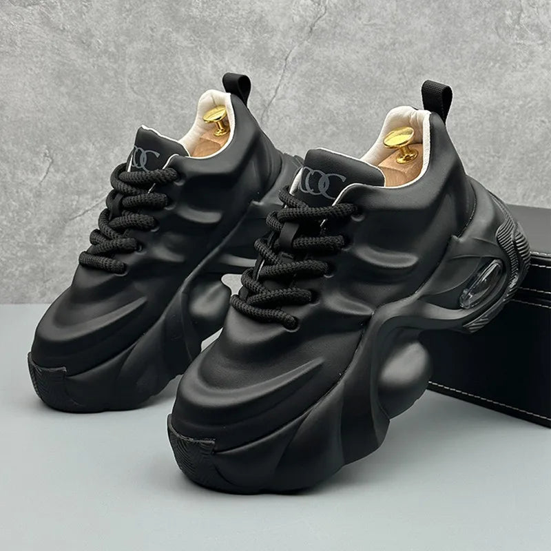 Men Shoes Designer Luxury Casual Sneakers Breathable Platform Shoes for Men Fashion Height Increasing Comfortable Non-slip Shoes (Available)