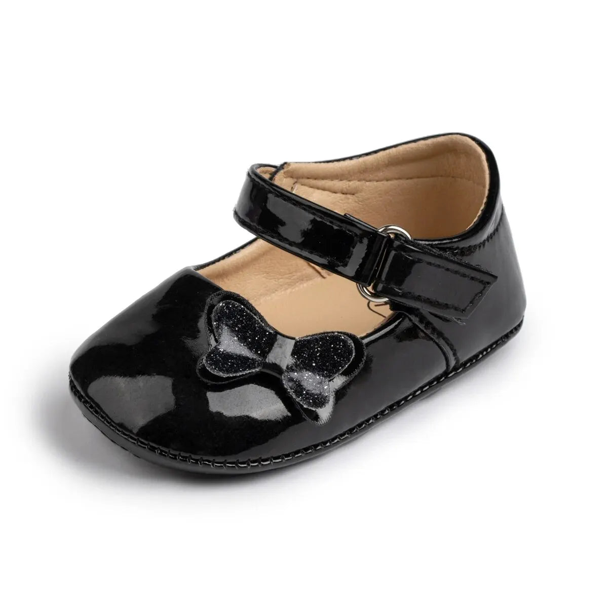 Baby Girl Shoes Newborn PU Leather Bowknot Dress Infants Shoes Rubber Non-Slip Toddler First Walker Baby Shoes Girls