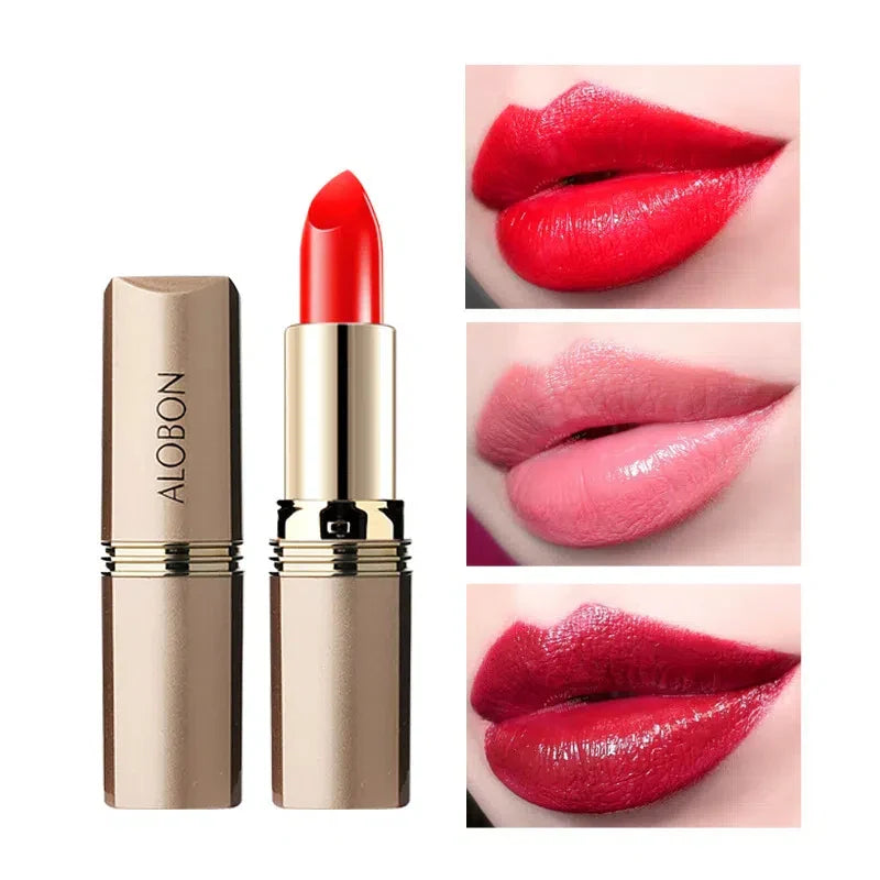 Pink Lipstick Waterproof Matte 24 Hours Long Lasting Non-Stick Cup Red Rose Lip Tint Velvet Cosmetic Women Make Up