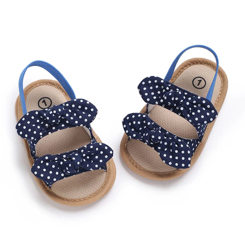 VALEN SINA 0-18M Newborn Baby Girls Summer Shoes Sandals First Walkers Newborn Shoes Casual Soft Sole Sandals Toddler Shoes (Available)