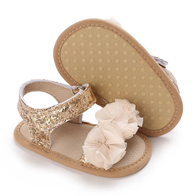 VALEN SINA 0-18M Newborn Baby Girls Summer Shoes Sandals First Walkers Newborn Shoes Casual Soft Sole Sandals Toddler Shoes (Available)