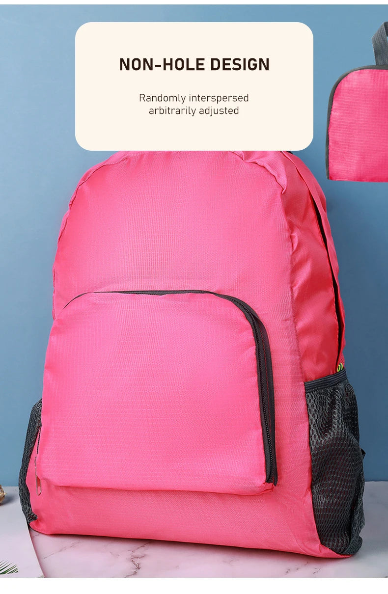 Outdoor Backpack Leisure Large Capacity Lightweight Water Proof Foldable Backpack Outdoor Travel Book Bag