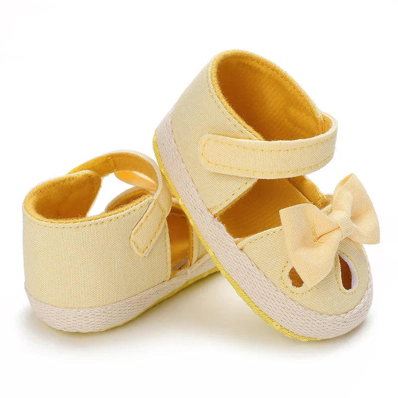 VALEN SINA 0-18M Newborn Baby Girls Summer Shoes Sandals First Walkers Newborn Shoes Casual Soft Sole Sandals Toddler Shoes (Available)